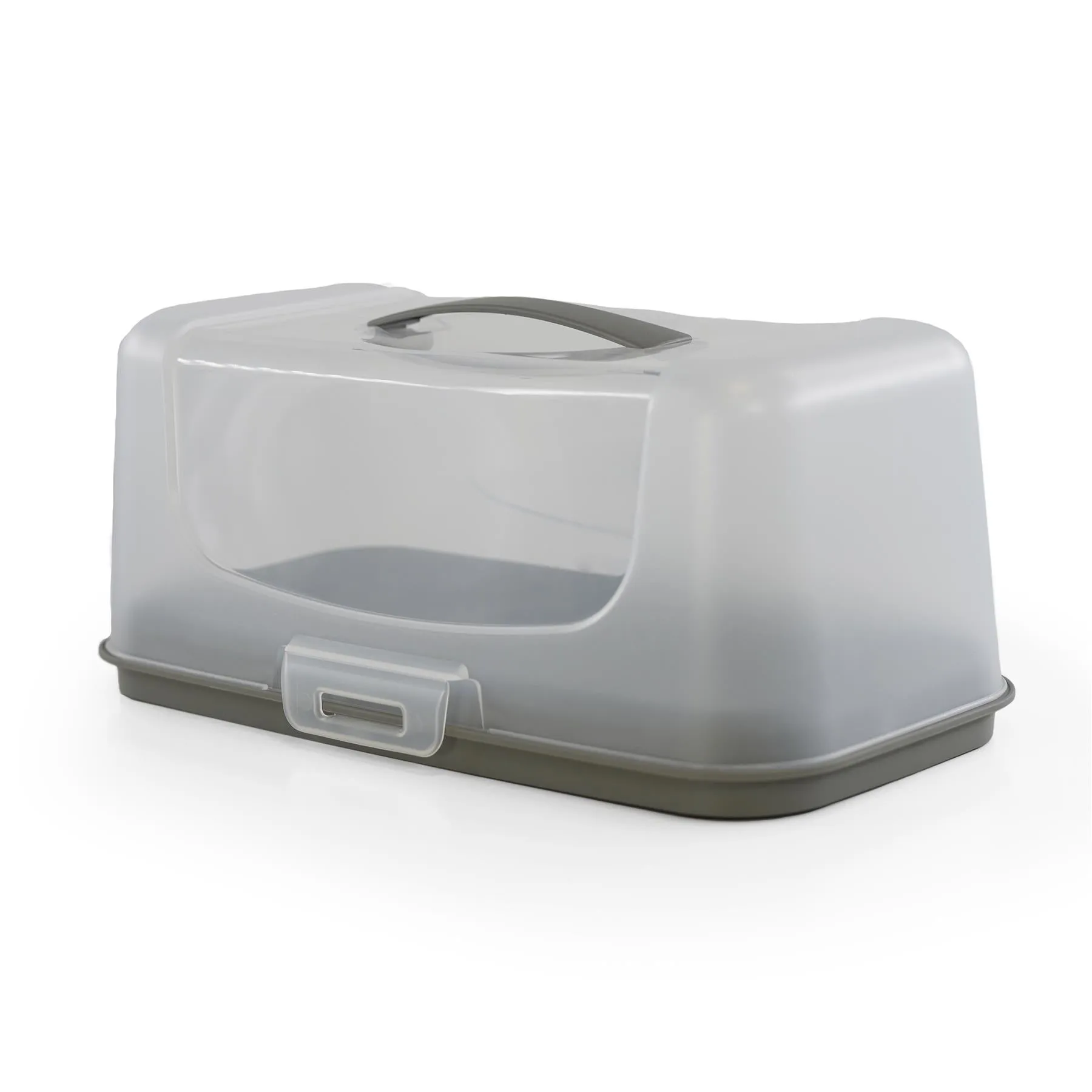Rectangular Cake Carrier with Handle and Lid