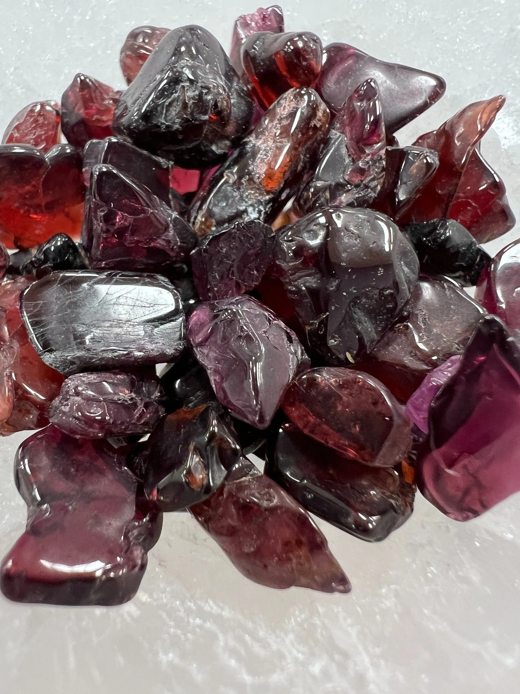 Red Garnet Gemstone Chips