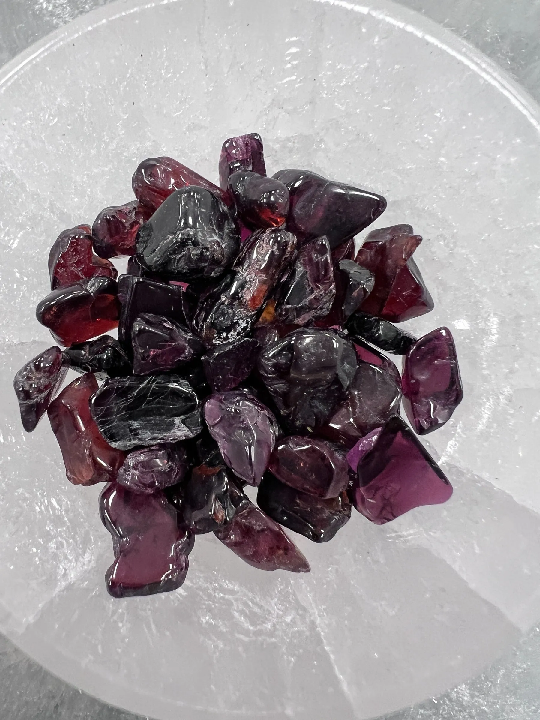 Red Garnet Gemstone Chips
