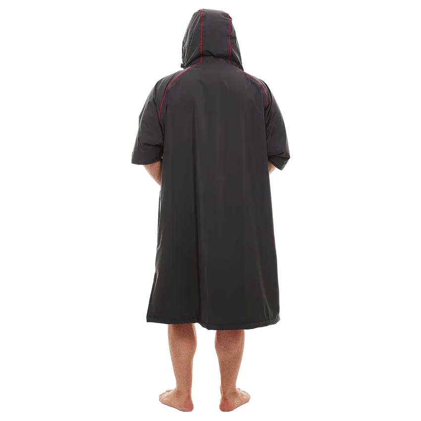 Red Men's Short Sleeve Pro Change Robe