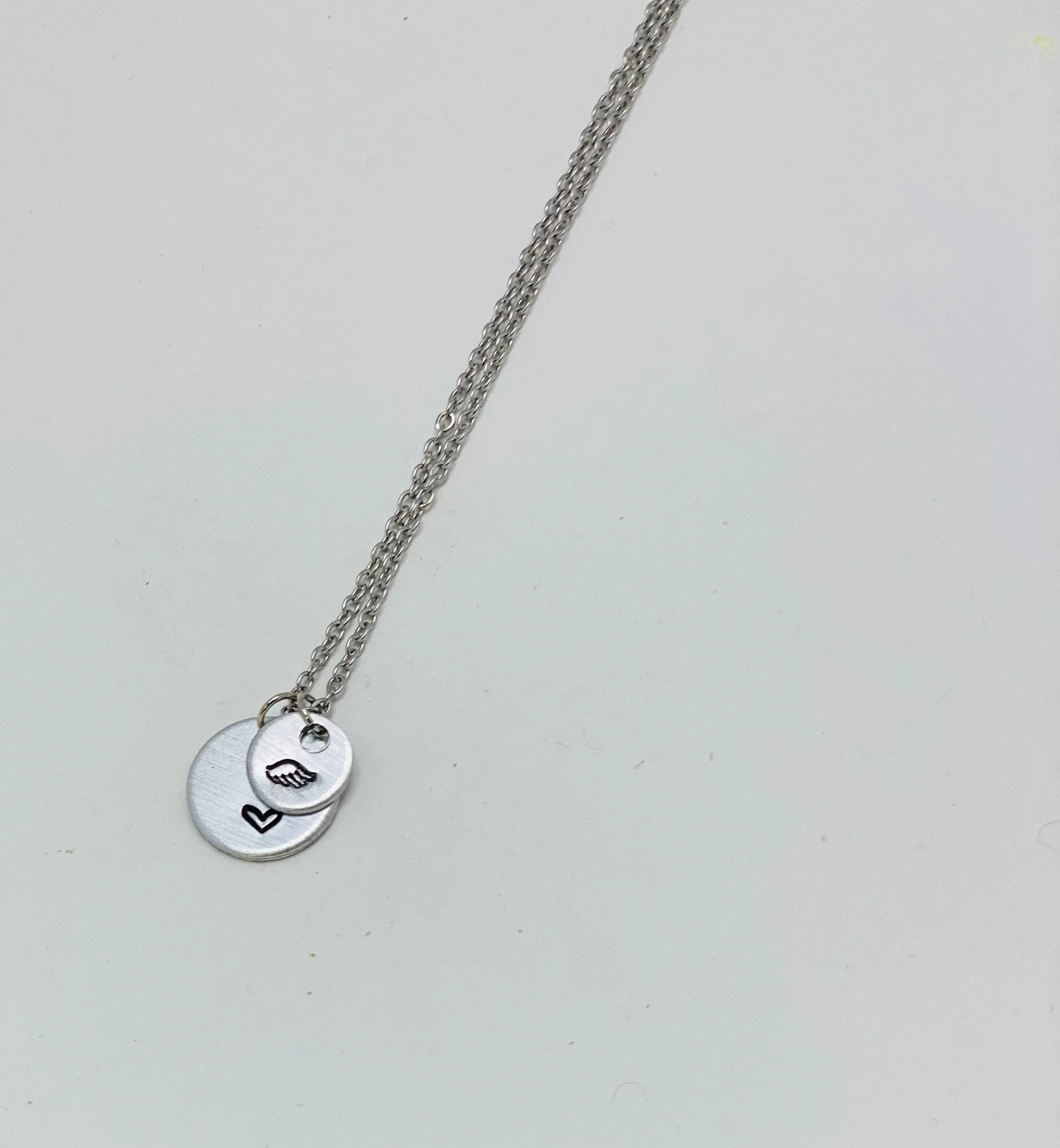 Religious Sympathy Gift, Angel Wing Necklace, 1 Thessalonians 4 16 18, Sympathy Gift, Loss of Father, Loss of Mother, Miscarriage Gift, IVF
