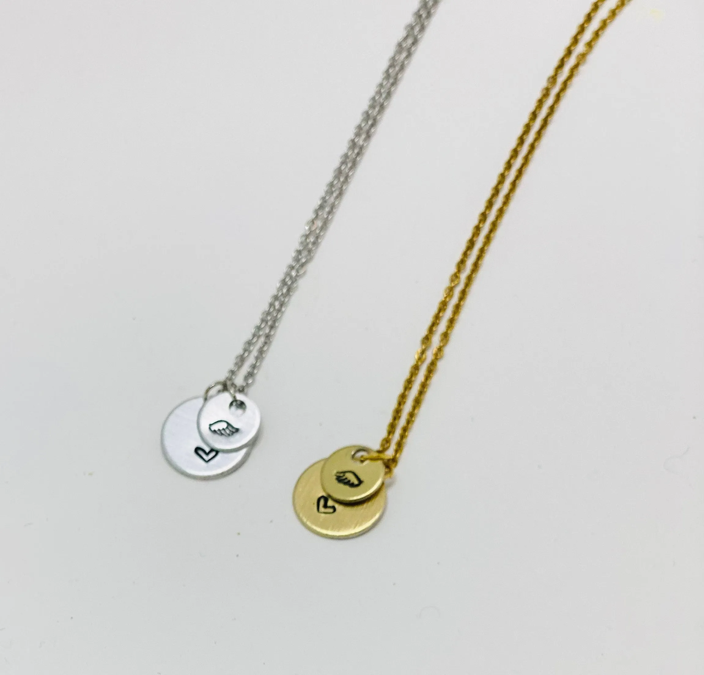 Religious Sympathy Gift, Angel Wing Necklace, 1 Thessalonians 4 16 18, Sympathy Gift, Loss of Father, Loss of Mother, Miscarriage Gift, IVF