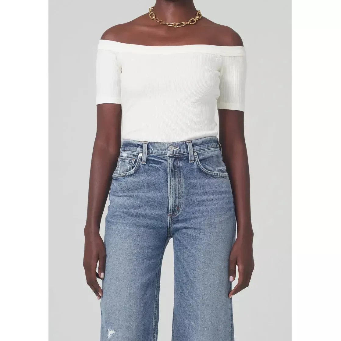 REY OFF THE SHOULDER TOP