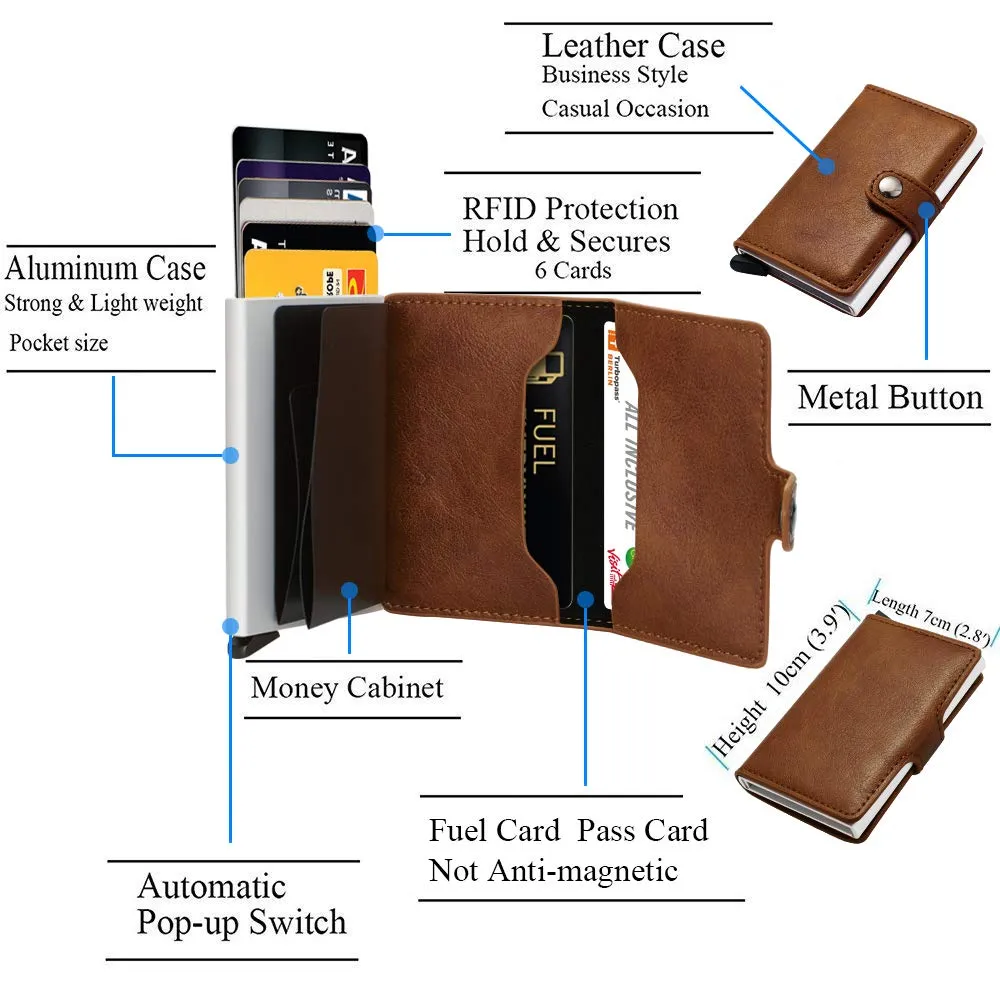 RFID Card Holder Business Wallet【2 Colors】