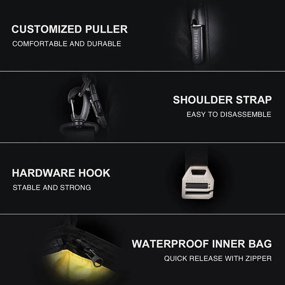 Rhinowalk Motorcycle Rear Bag 30L 20L 10L Motor Side Tail Bag Waterproof Inner Bag  Saddle Storage Bag Mocycle Case Luggage