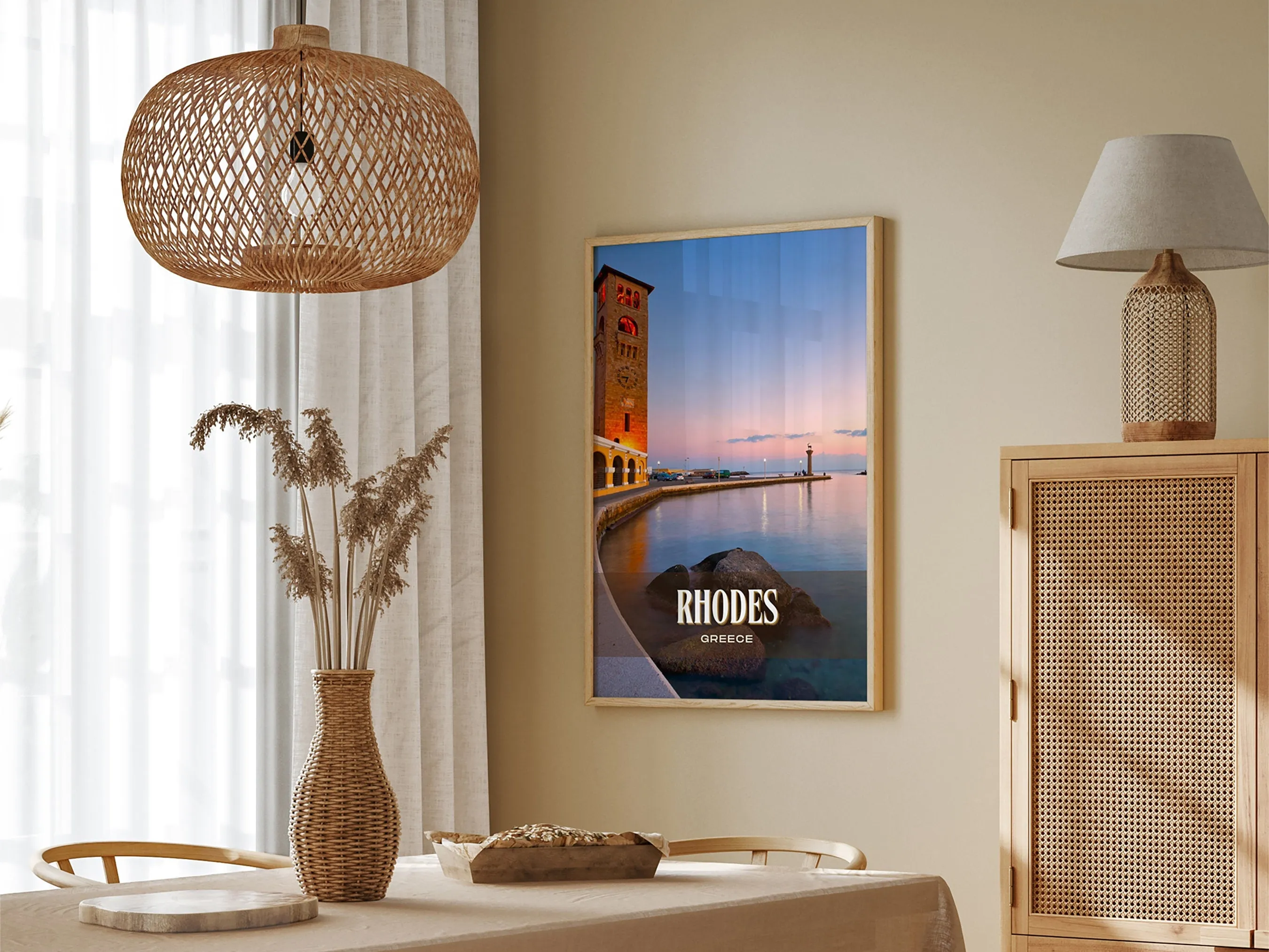 Rhodes Retro Wall Art, USA