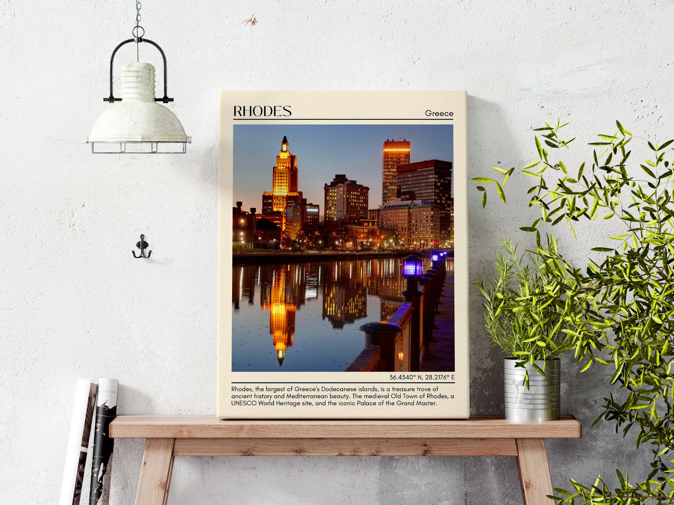Rhodes Vintage Wall Art, Greece