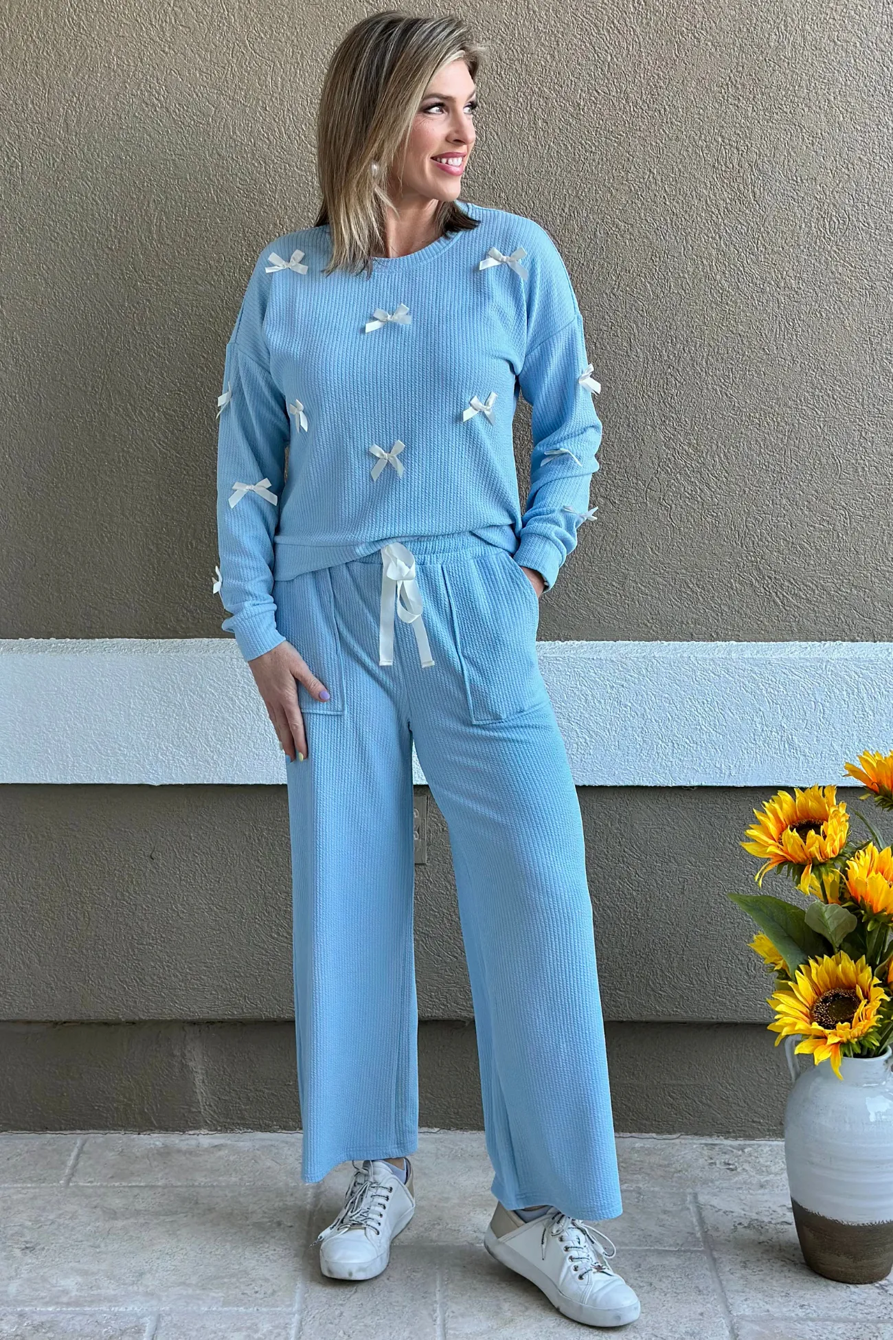 Ribbon Luxe 3D Set in Powder Blue