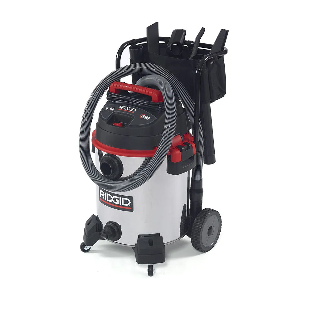 RIDGID 50353 1610RV 16 Gal Red Stainless Steel Wet/Dry Vac