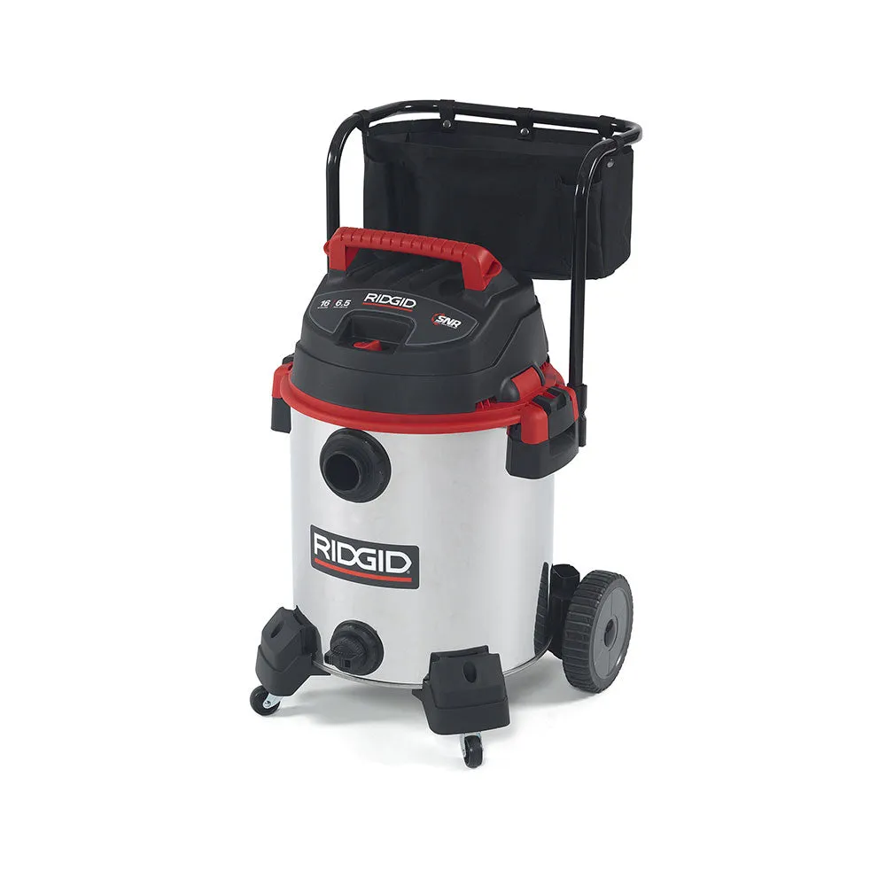 RIDGID 50353 1610RV 16 Gal Red Stainless Steel Wet/Dry Vac