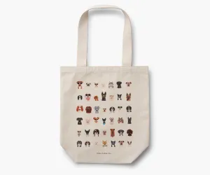 Rifle Paper Dog Days Canvas Tote Bag