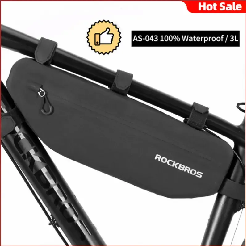 Rockbros cycling bicycle bags top tube front frame bag waterproof mtb road triangle pannier
