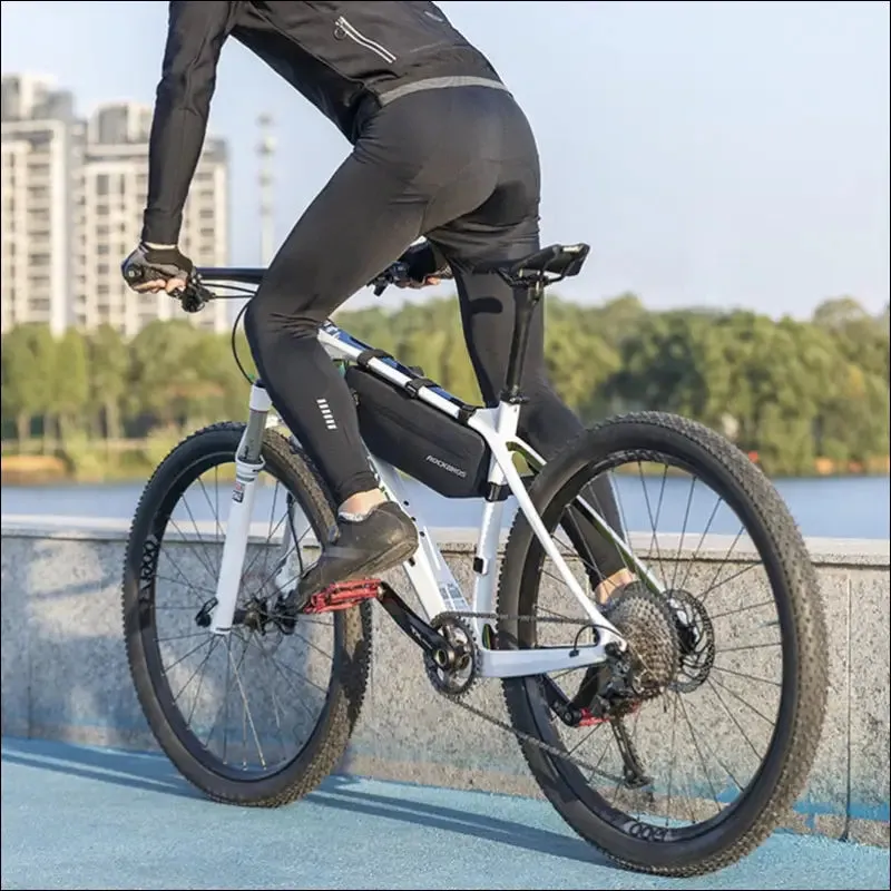 Rockbros cycling bicycle bags top tube front frame bag waterproof mtb road triangle pannier