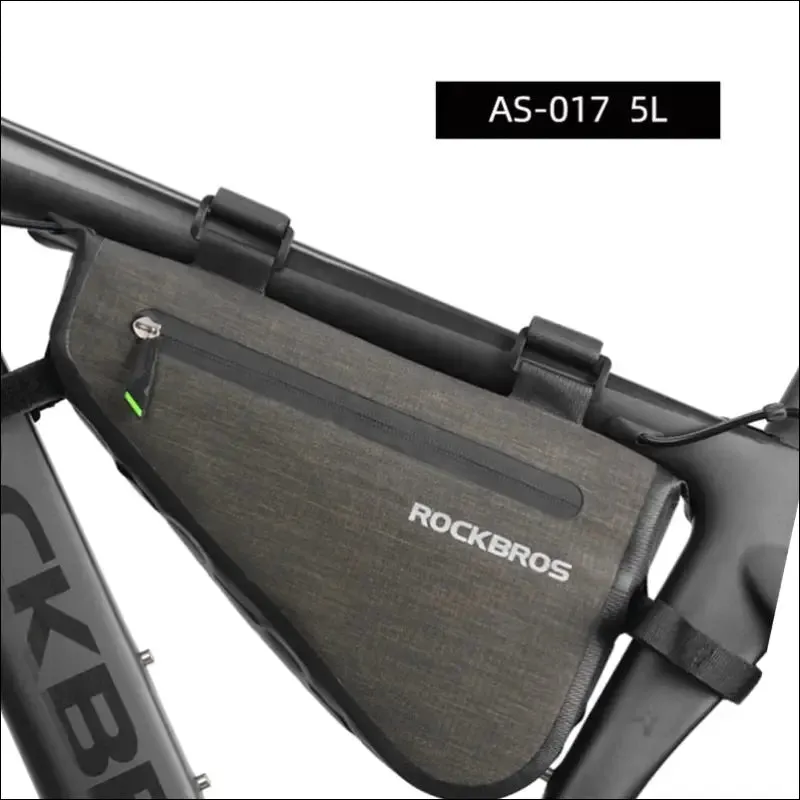 Rockbros cycling bicycle bags top tube front frame bag waterproof mtb road triangle pannier