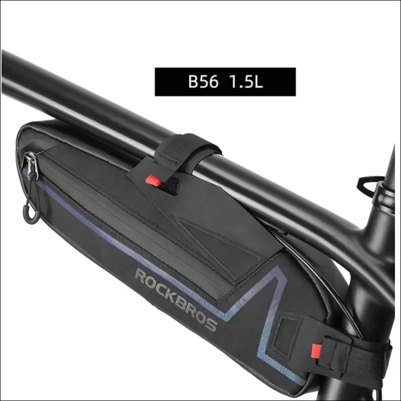 Rockbros cycling bicycle bags top tube front frame bag waterproof mtb road triangle pannier