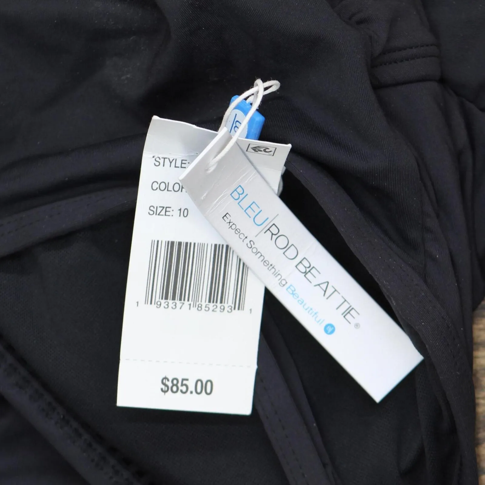 Rod Beattie Behind The Seams Over the Shoulder Tankini RBSM22496 Black 10