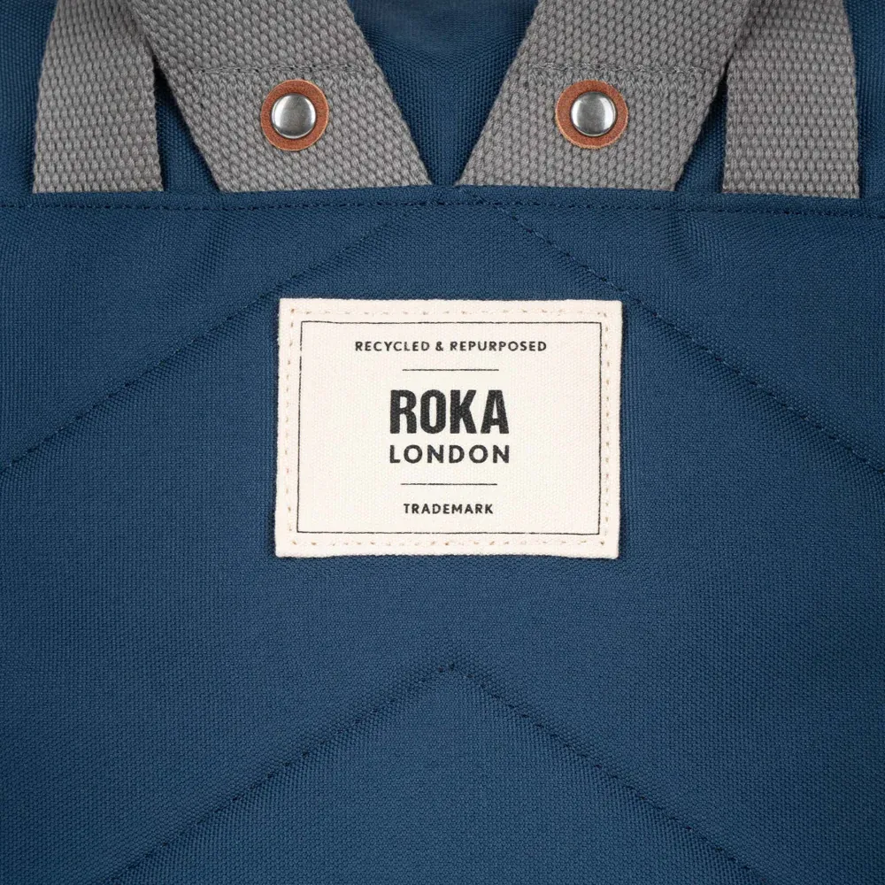 Roka Waterhouse Recycled Canvas Deep Blue Bag