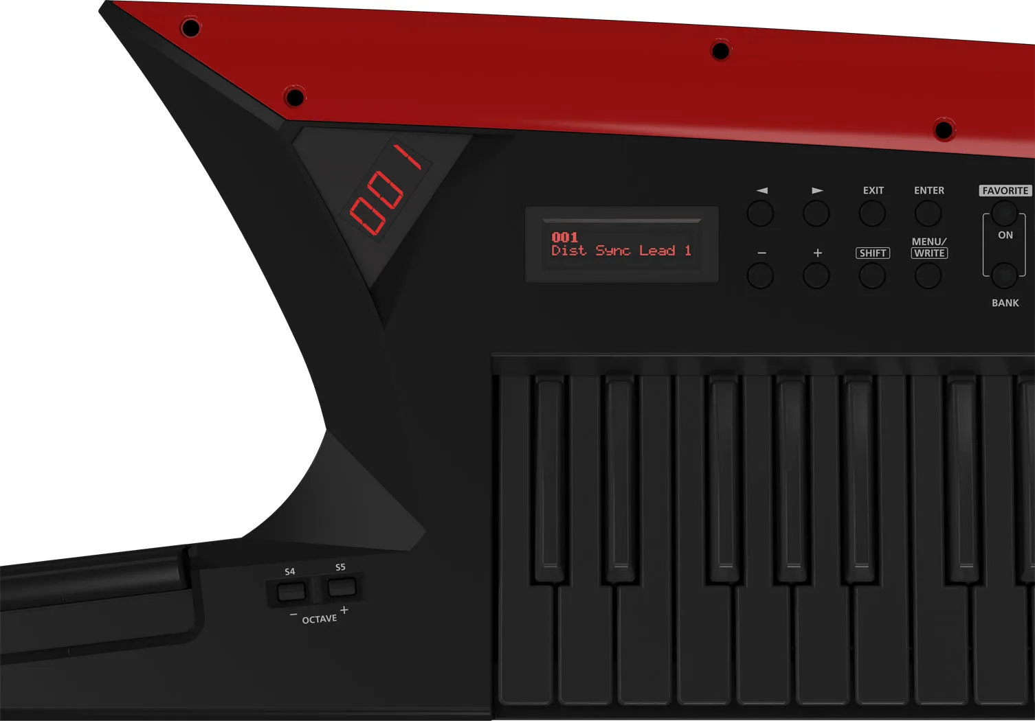 Roland AX-EDGE-B Keytar Shoulder Keyboard Controller - Black