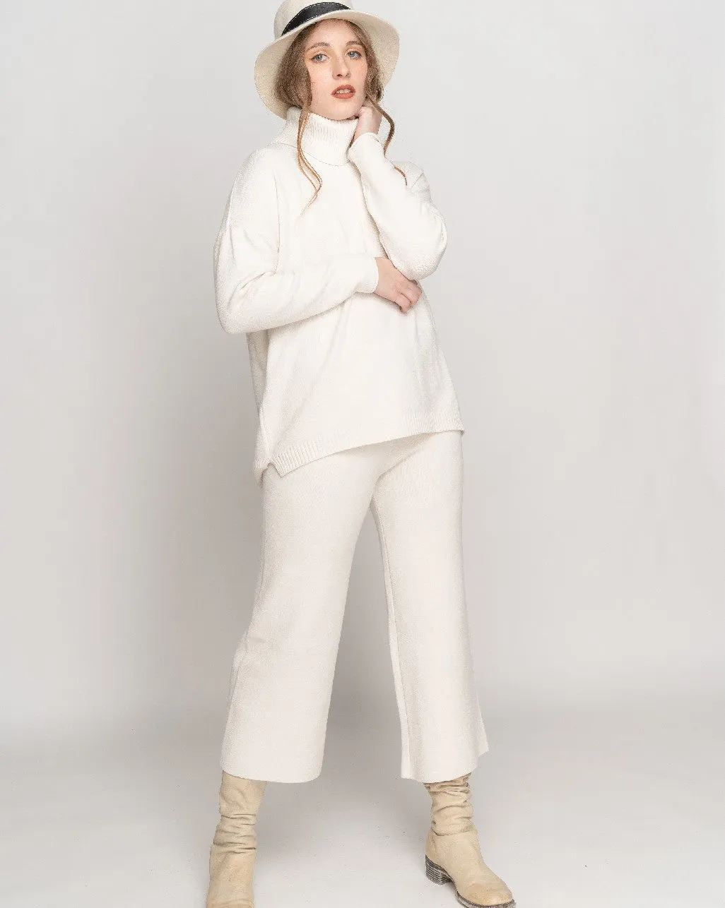 Rolled Turtleneck Sweater