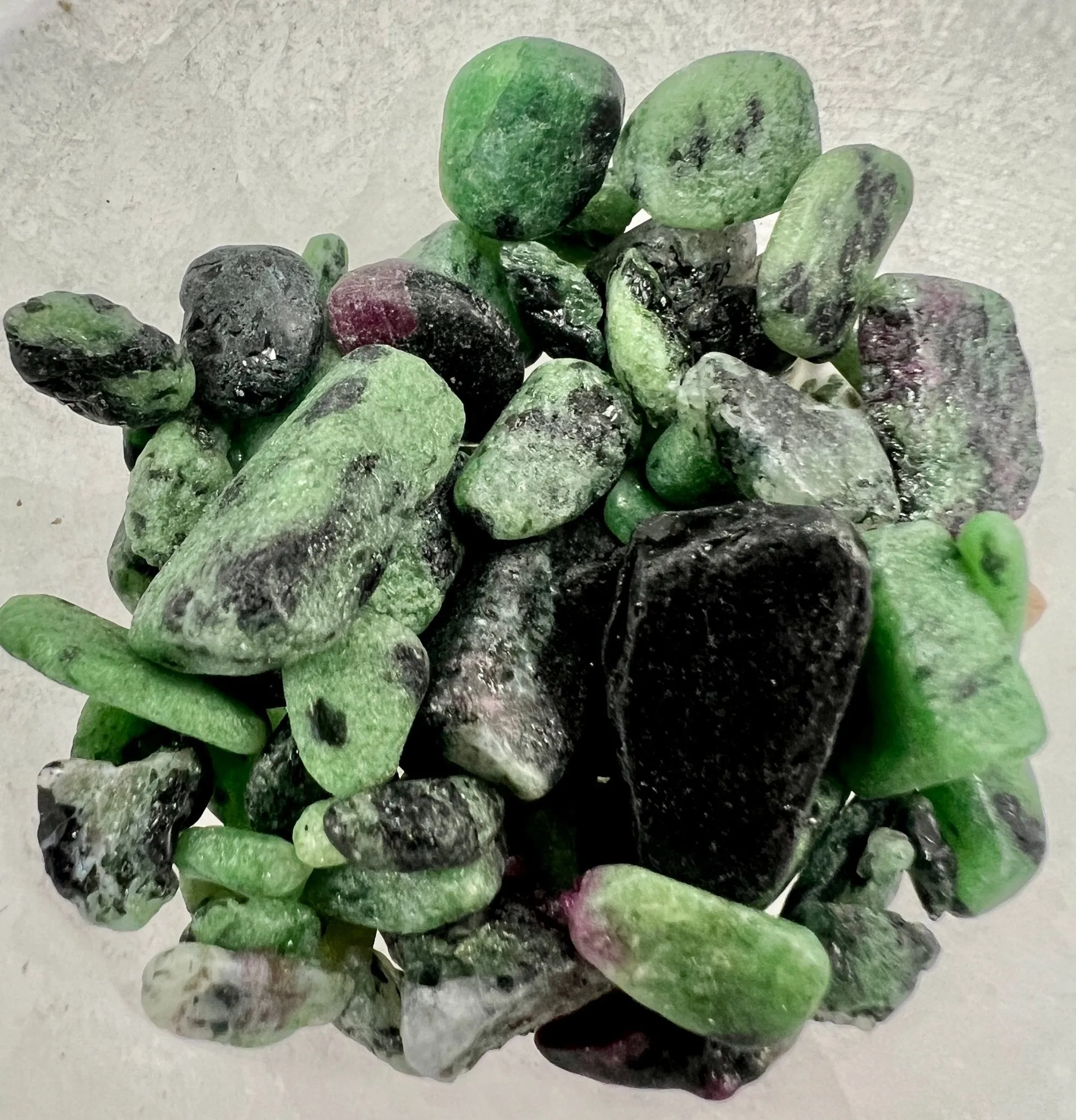 Ruby Zoisite Gemstone Chips