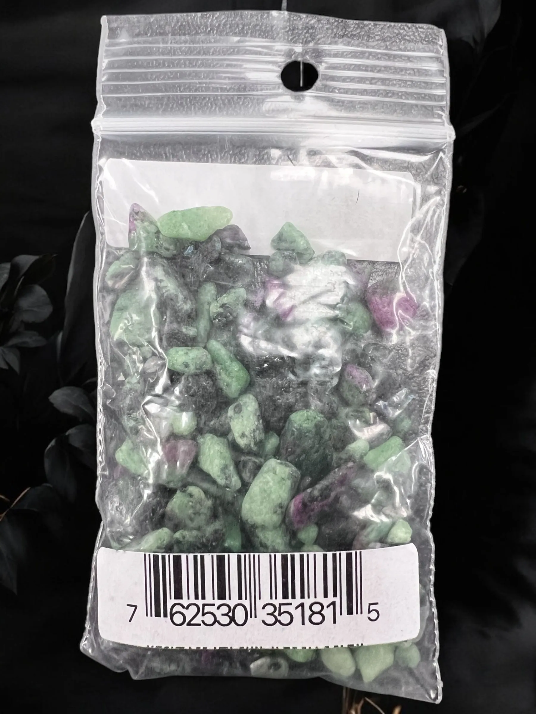 Ruby Zoisite Gemstone Chips