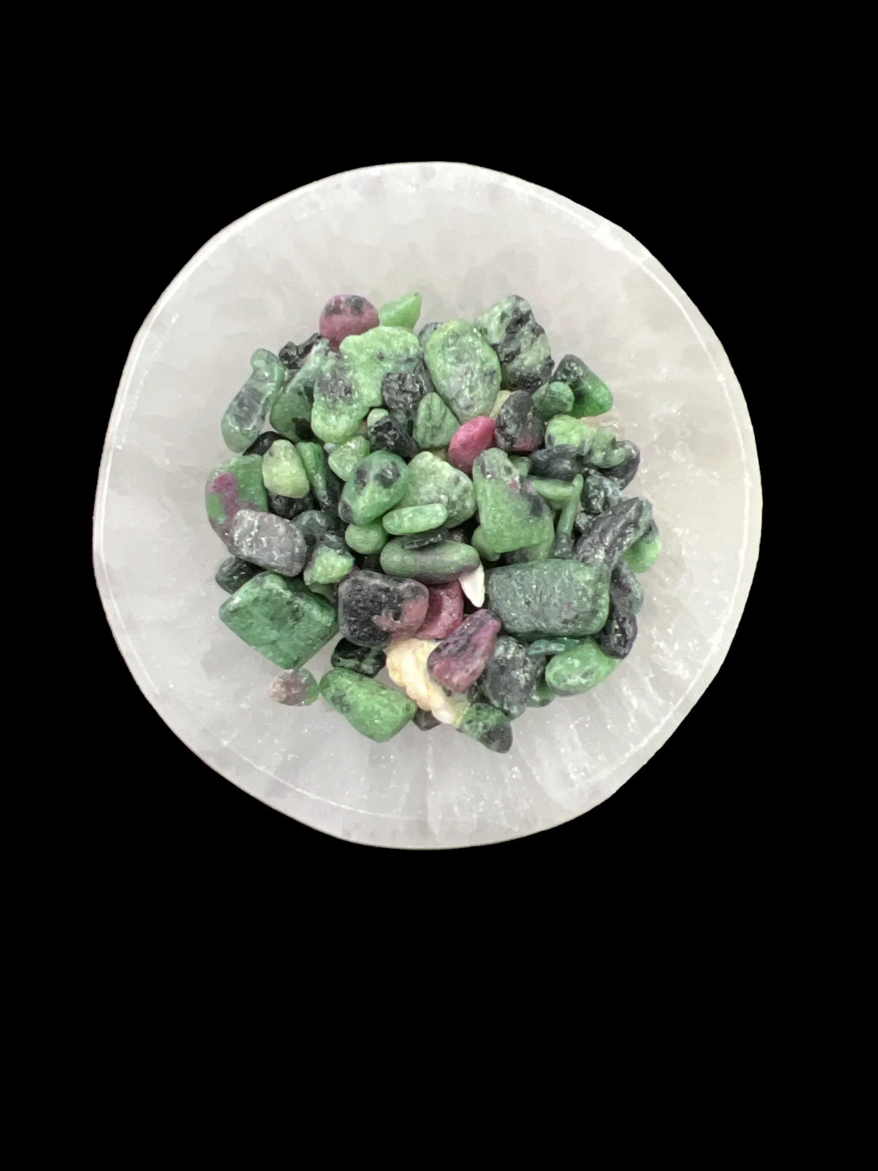 Ruby Zoisite Gemstone Chips