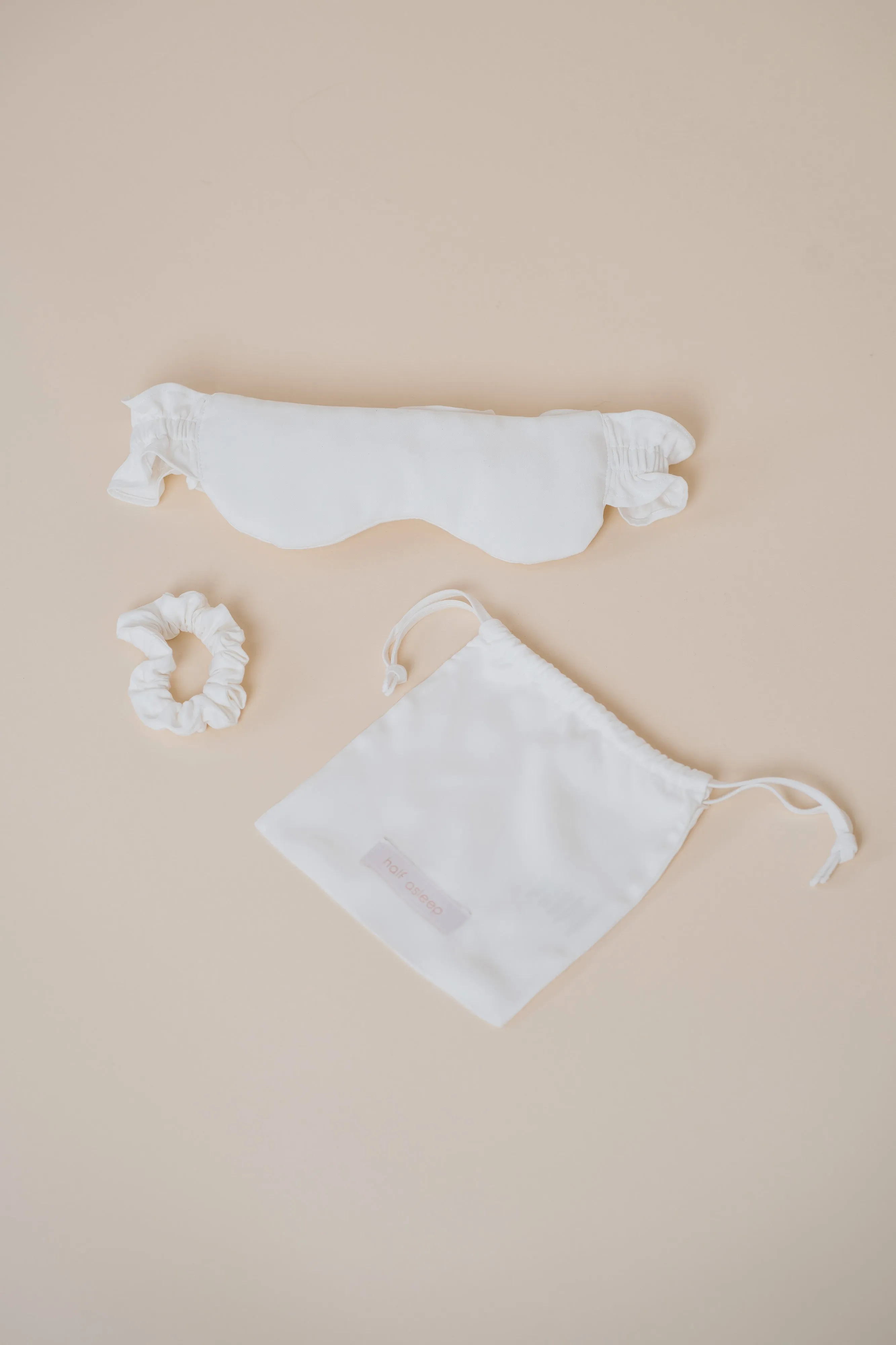 Ruffle Sleep Mask Set - Cloud