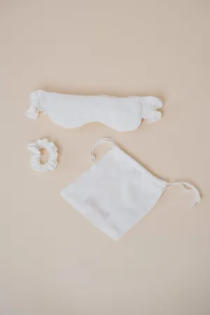 Ruffle Sleep Mask Set - Cloud