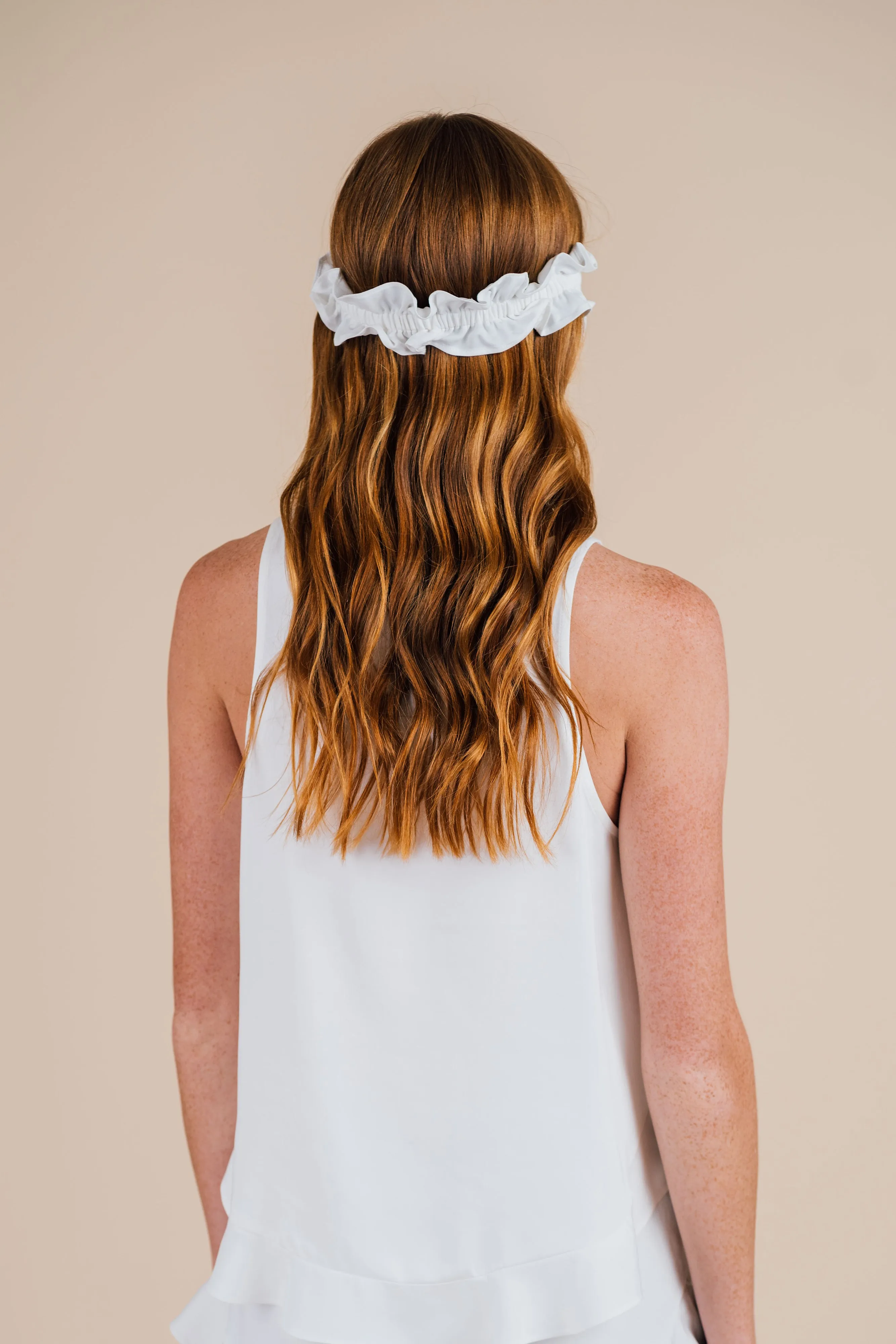 Ruffle Sleep Mask Set - Cloud