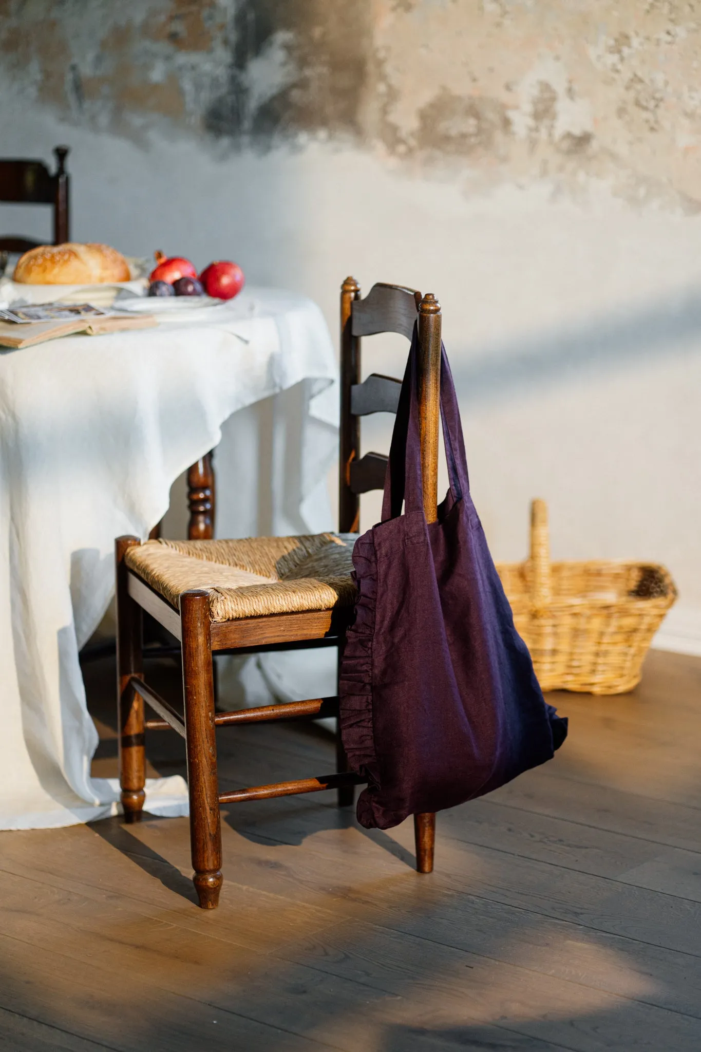 Ruffle Tote Bag
