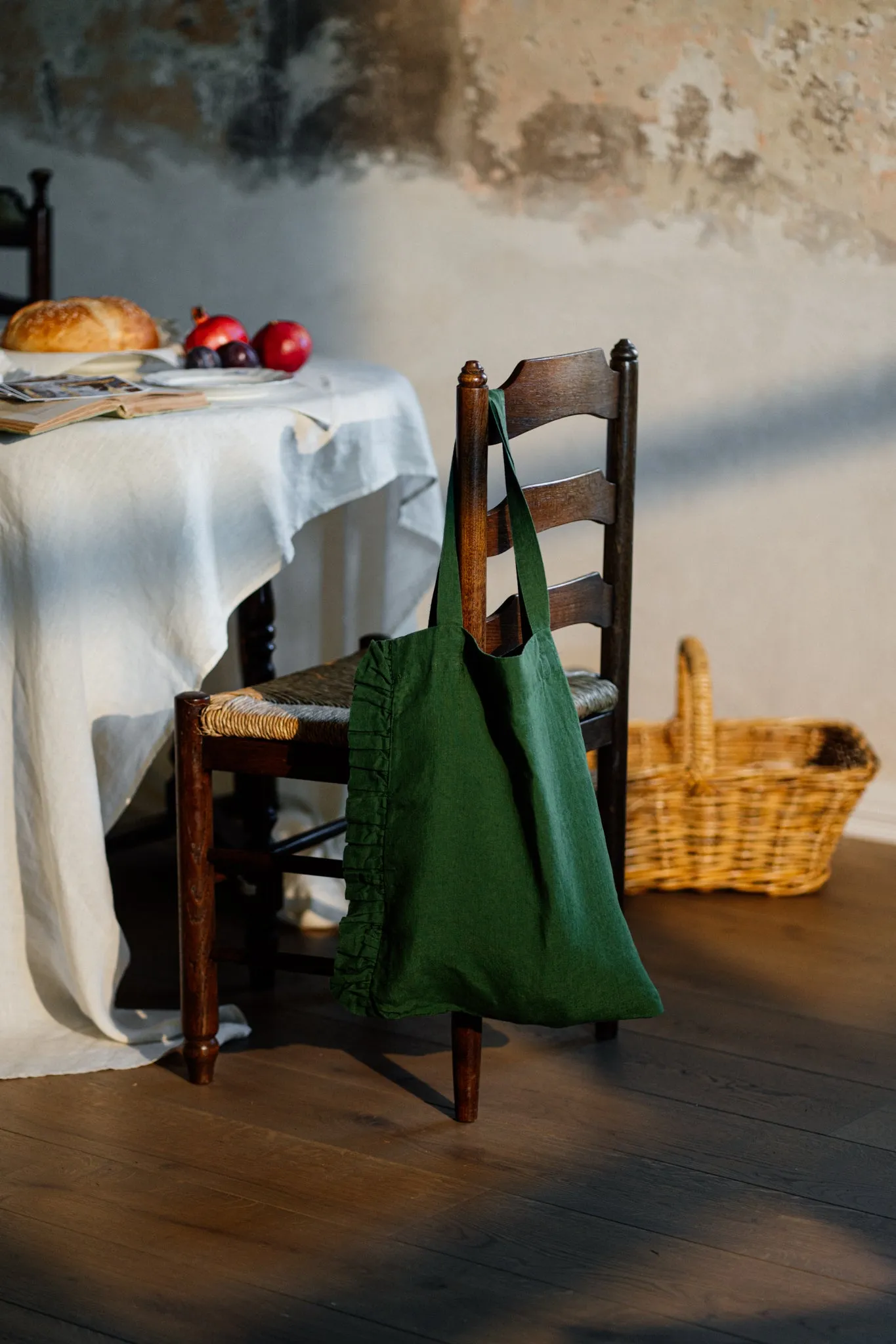 Ruffle Tote Bag
