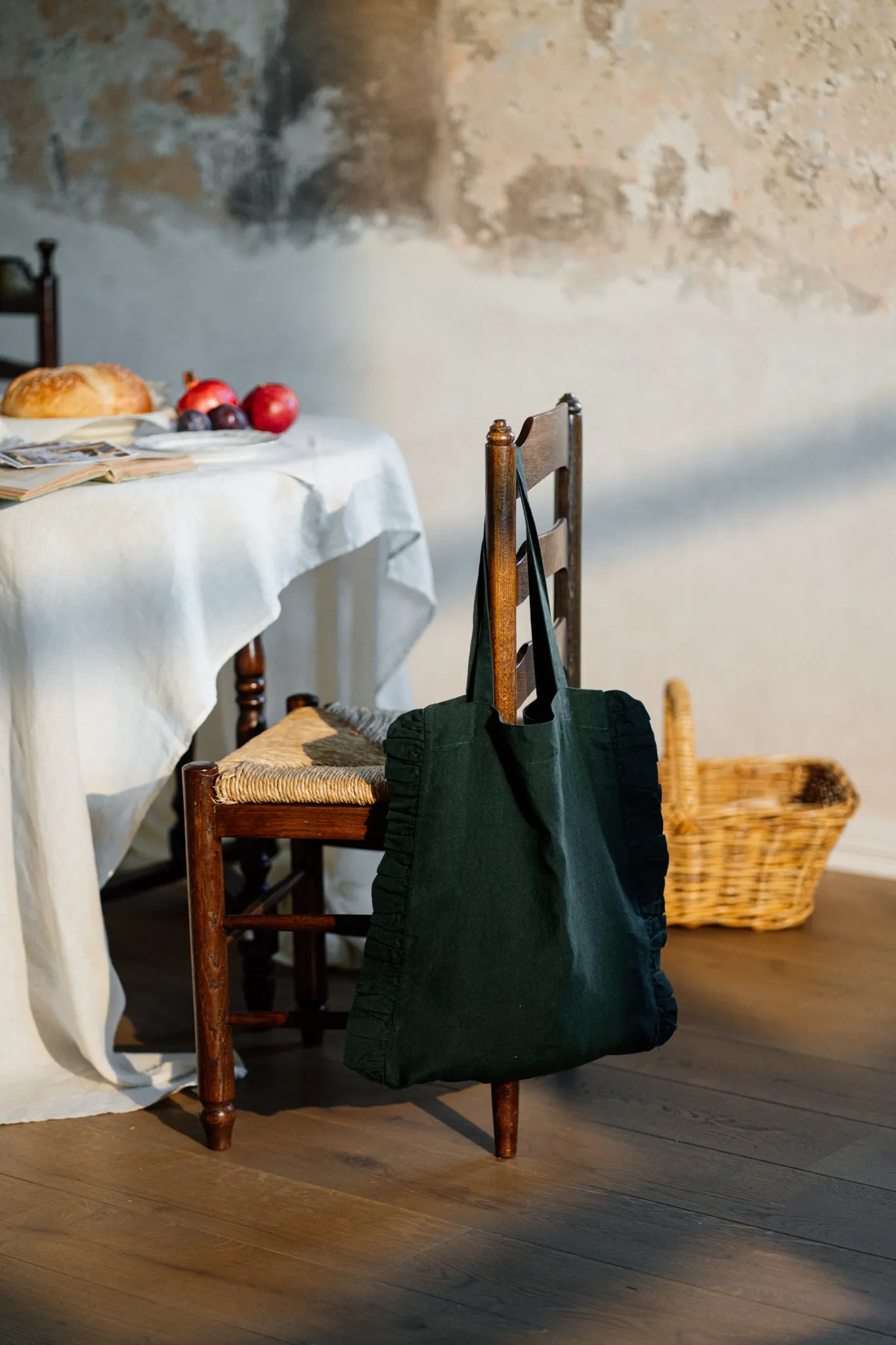 Ruffle Tote Bag