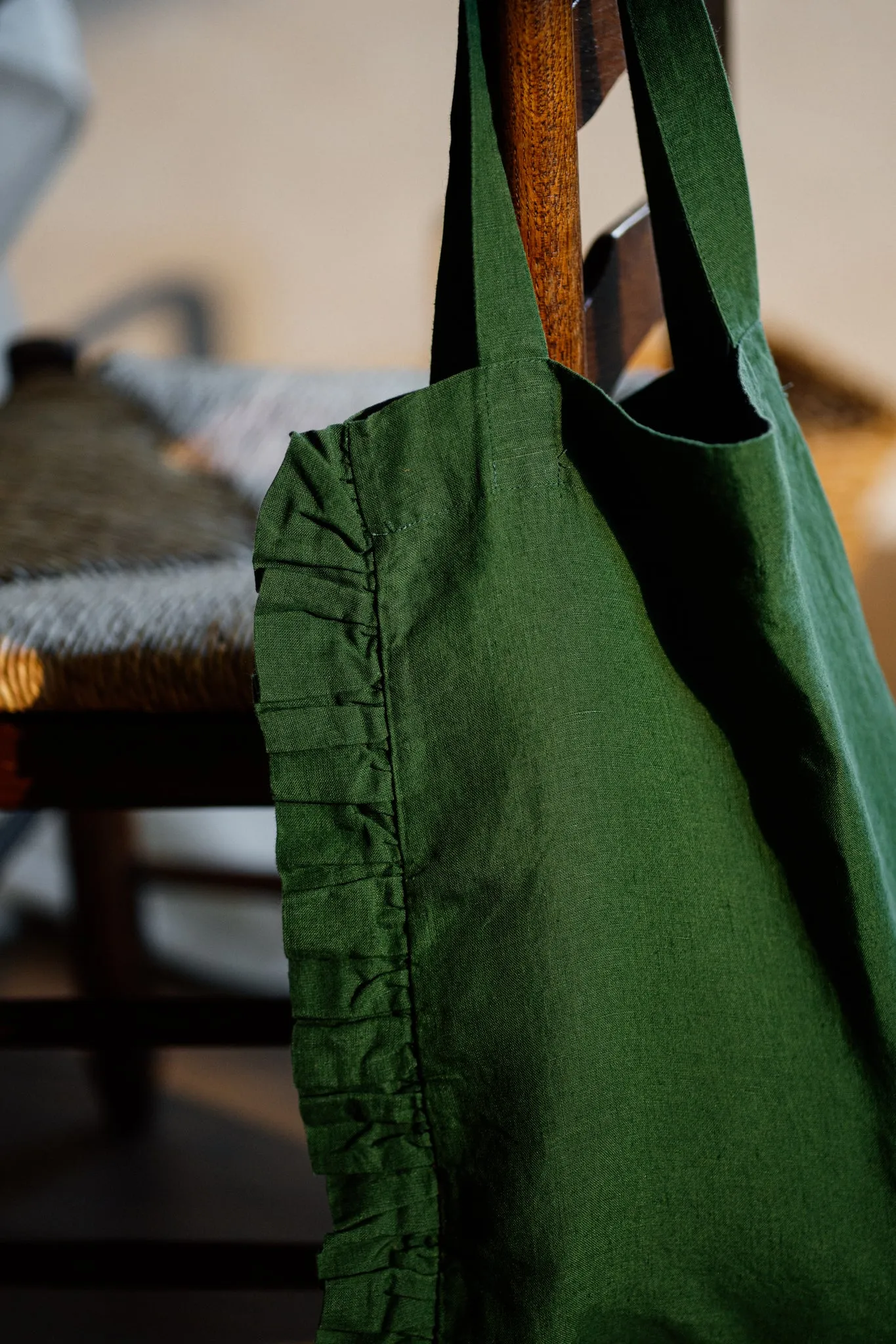 Ruffle Tote Bag