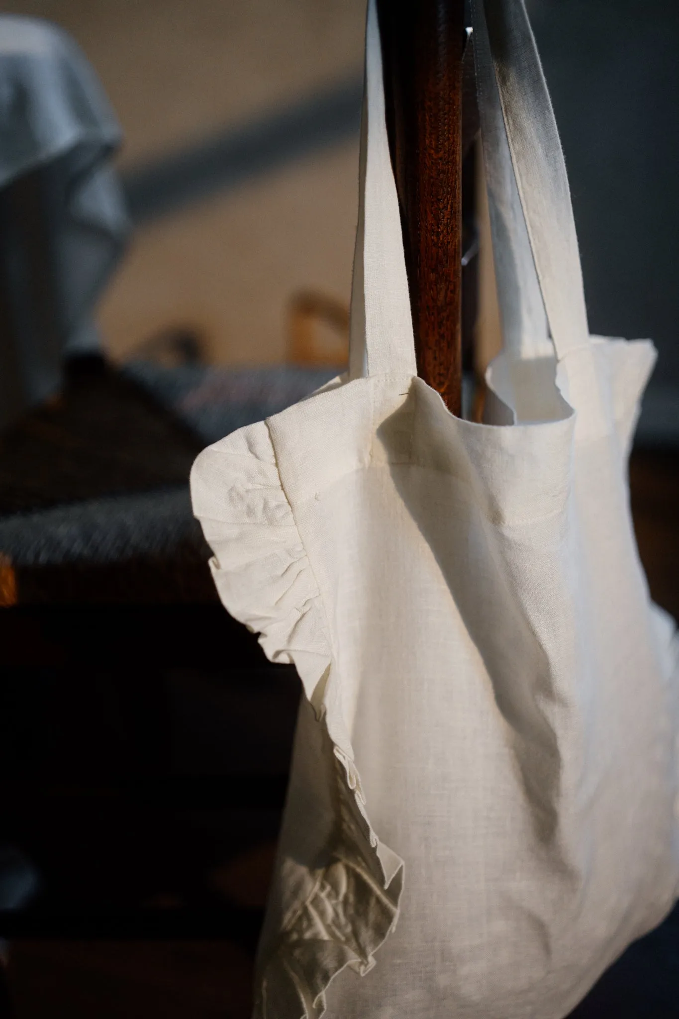 Ruffle Tote Bag
