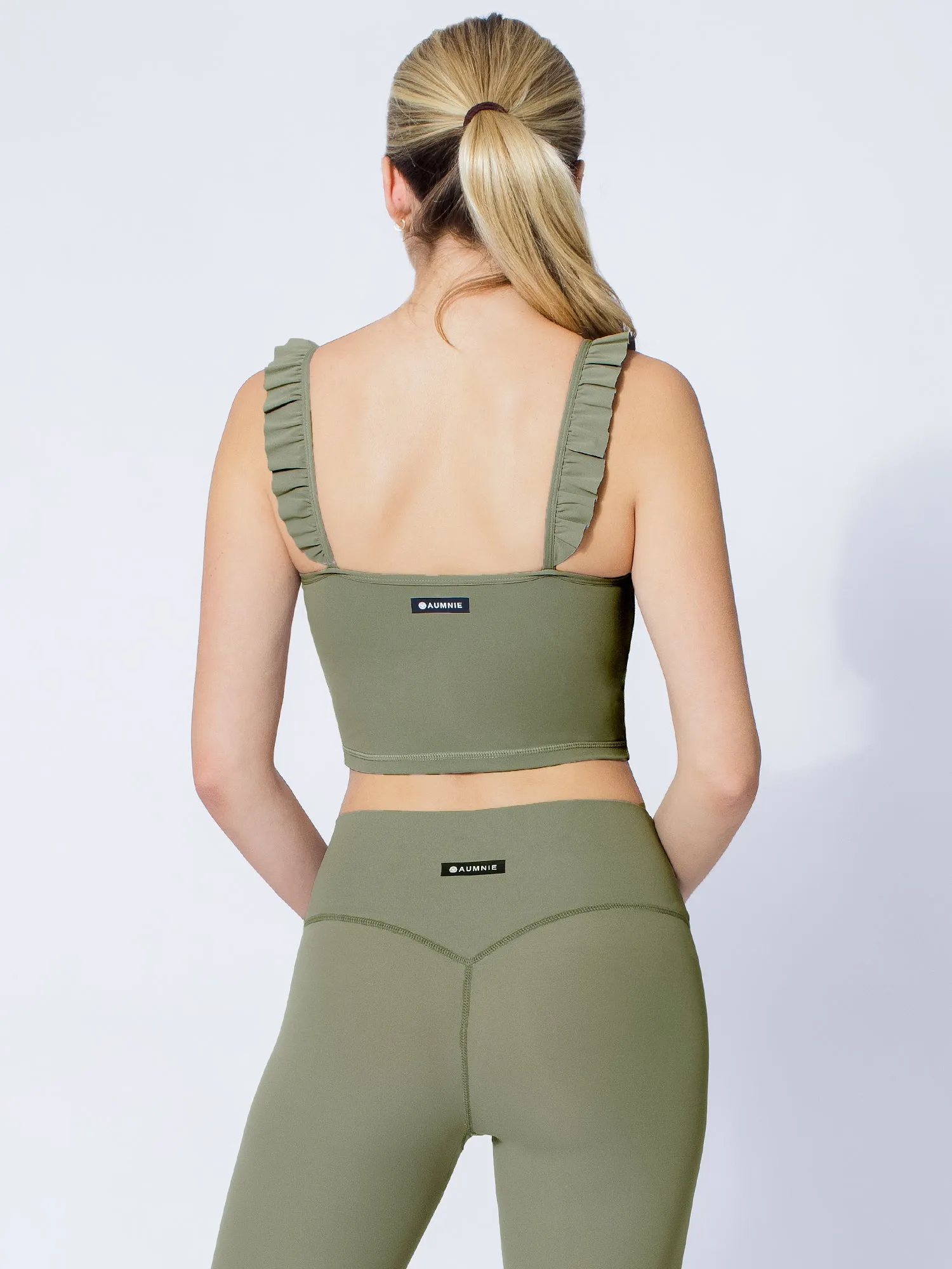 RUFFLED SIMPLICITY TANK, SAGE