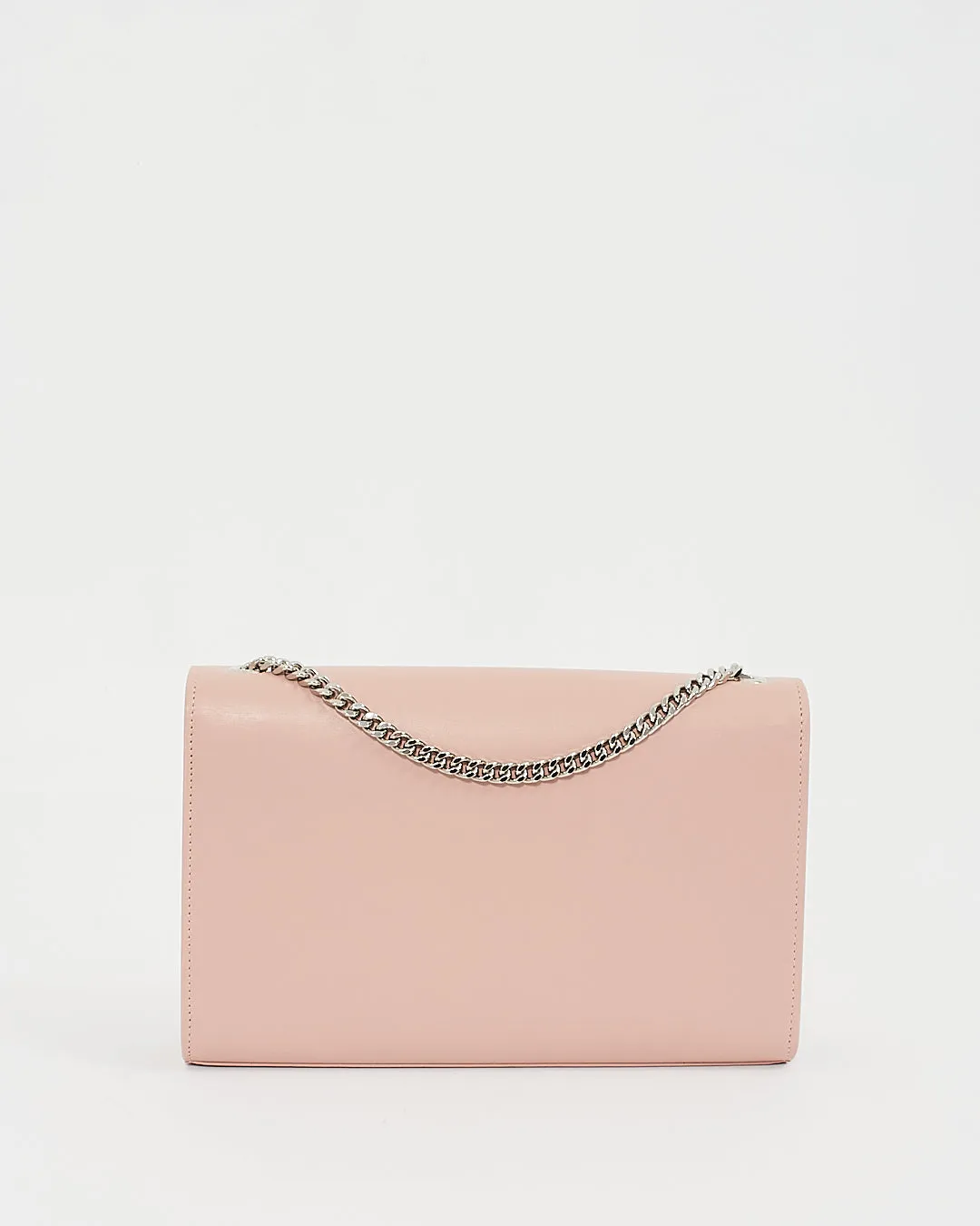 Saint Laurent Pale Pink Soft Leather Kate Tassel Medium Flap Chain Bag