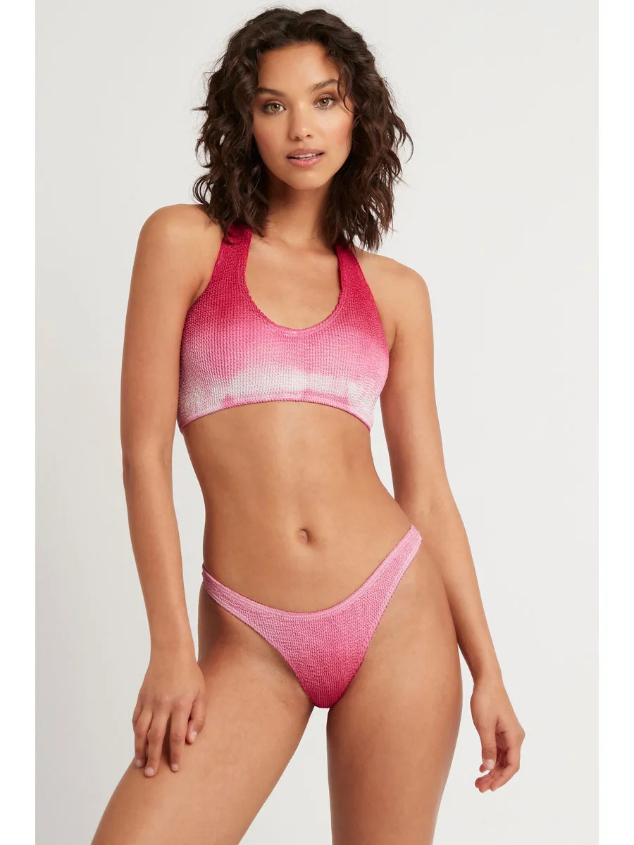 Samira One Shoulder Top in Hollywood Pink