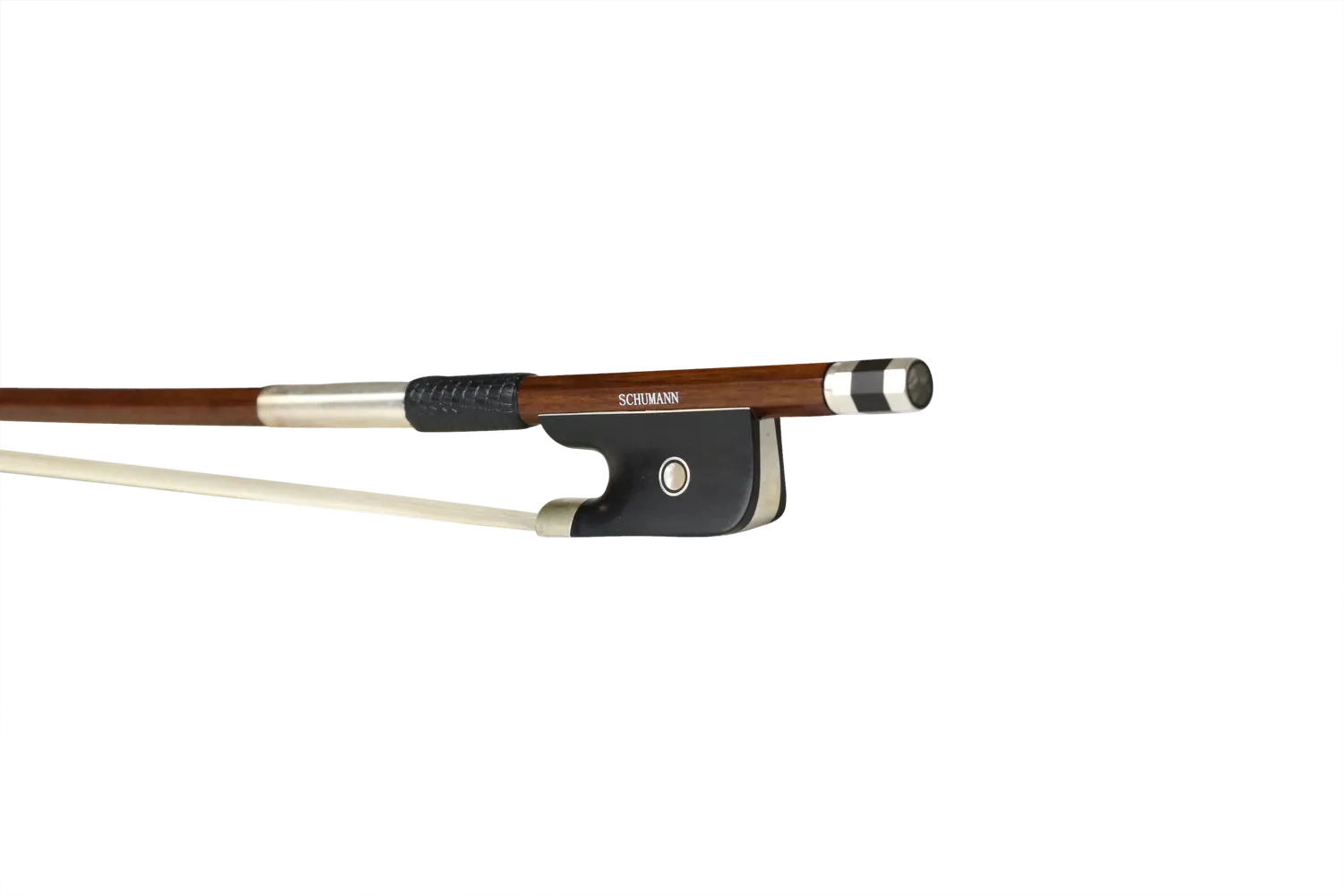 Schumann Ipe Wood Cello Bow Silver Mounted 3/4