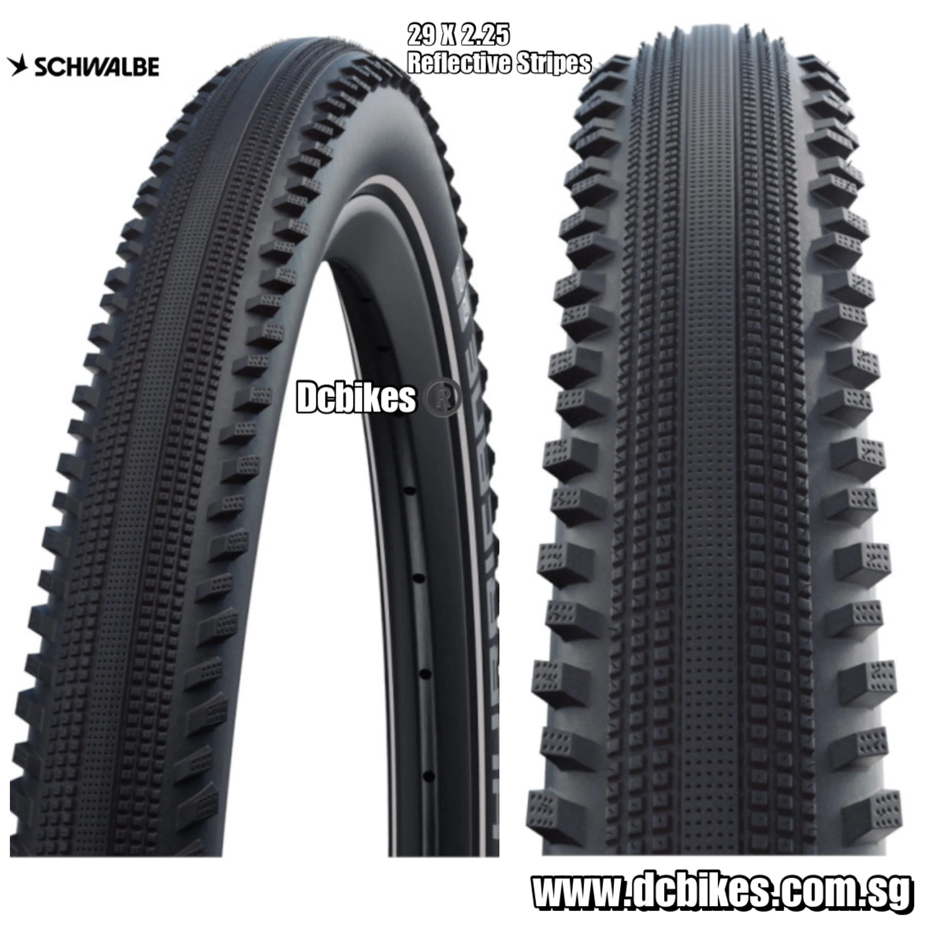 Schwalbe 29 X 2.25 | 2.4 Hurricane ADDIX LiteSkin Wired Tyres (2 Tires)