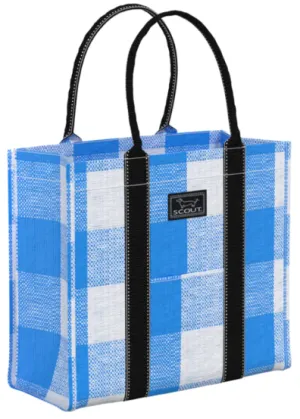 Scout Totes-Ma-Goat Tote Bag - French Blue Check