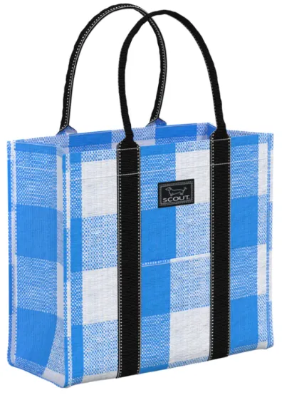 Scout Totes-Ma-Goat Tote Bag - French Blue Check