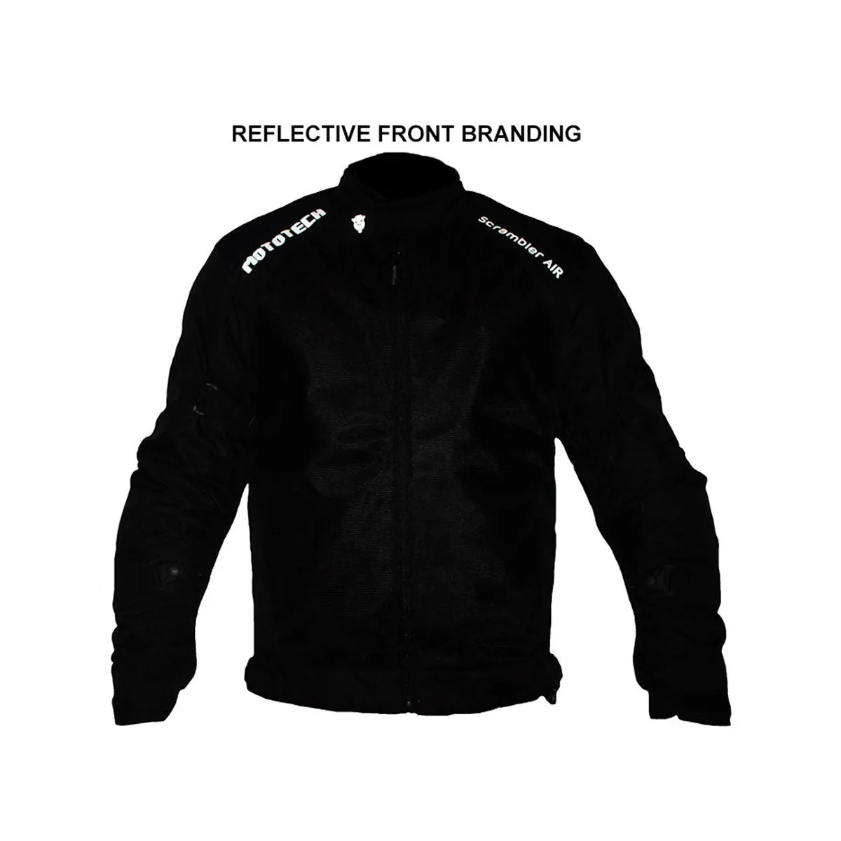 Scrambler Air Motorcycle Riding Jacket v2 - Black - Level 2