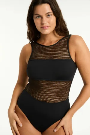 Sea Level Drift High Neck 1pc