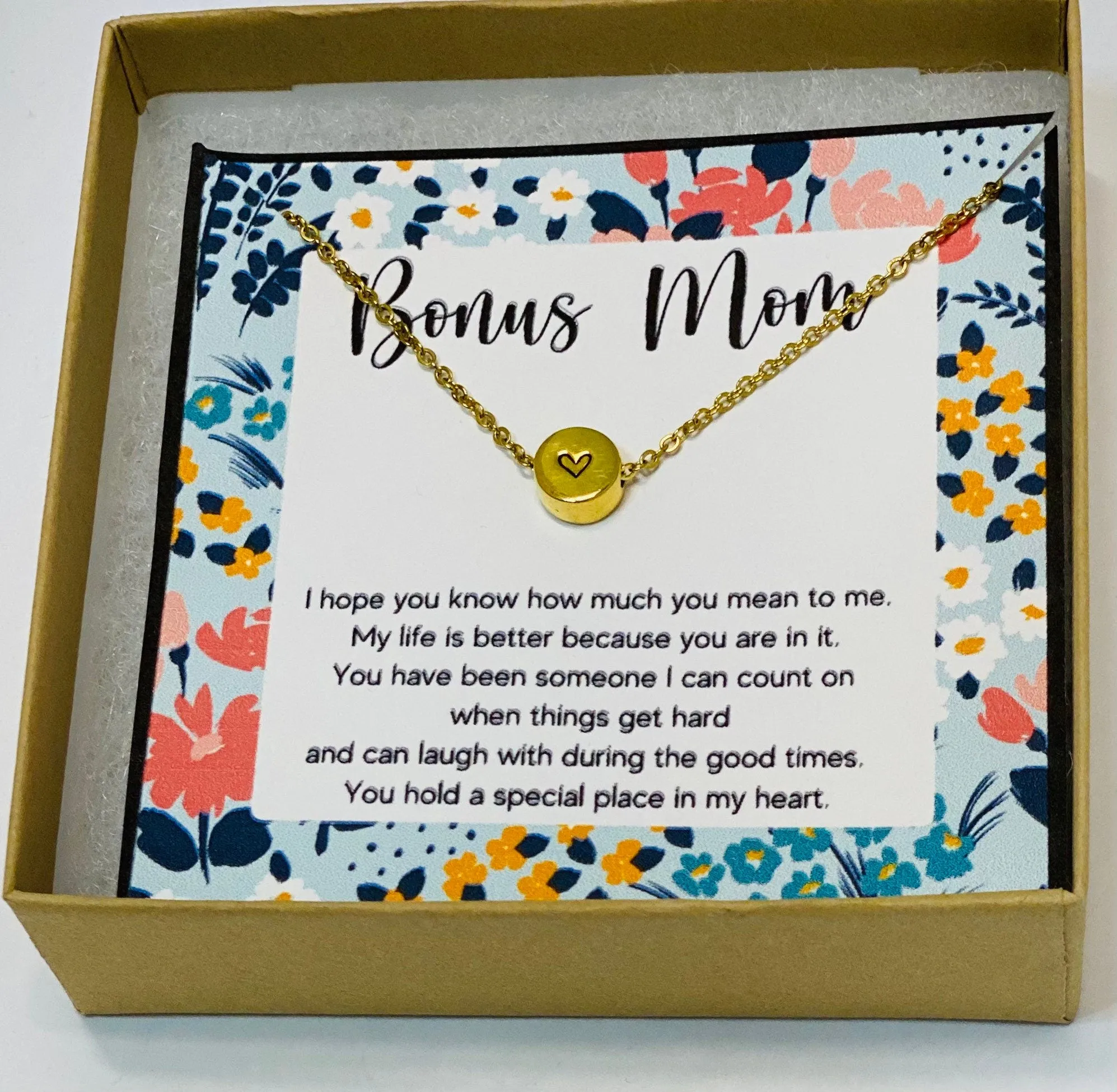 Second mom, Boyfriend&#39;s mom gift, Like a second mom, Friend&#39;s mom, Gift for boyfreinds mom, Mother in law necklace, Husband&#39;s mother