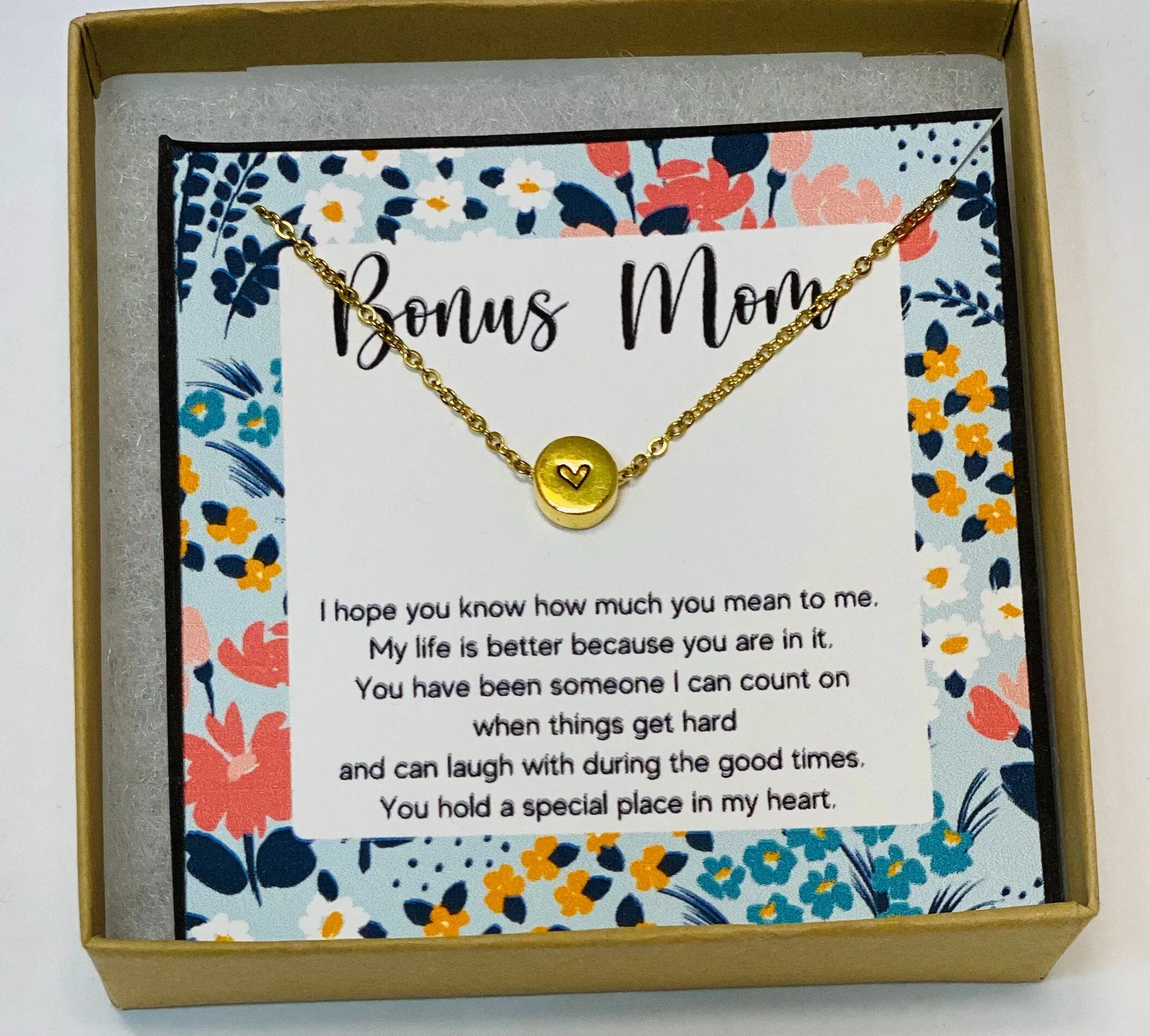 Second mom, Boyfriend&#39;s mom gift, Like a second mom, Friend&#39;s mom, Gift for boyfreinds mom, Mother in law necklace, Husband&#39;s mother