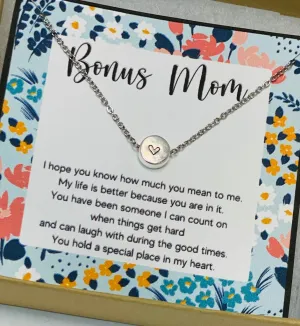 Second mom, Boyfriend&#39;s mom gift, Like a second mom, Friend&#39;s mom, Gift for boyfreinds mom, Mother in law necklace, Husband&#39;s mother