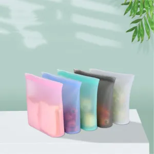 Self-sealing Silicone Storage Bag Kitchen Food Grade