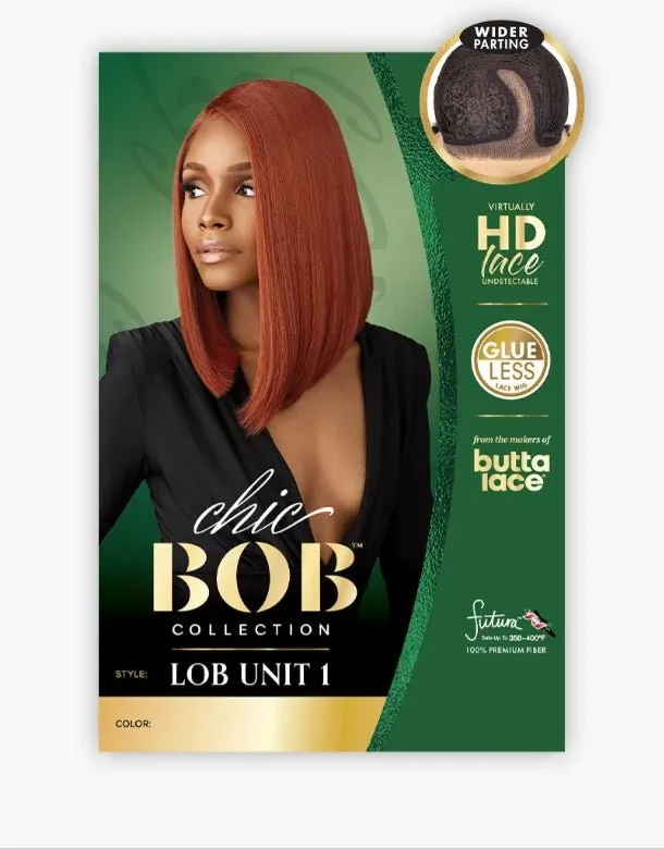 Sensationnel Butta Chic Bob 5" Deep Glueless HD Lace Front Wig - LOB UNIT 1