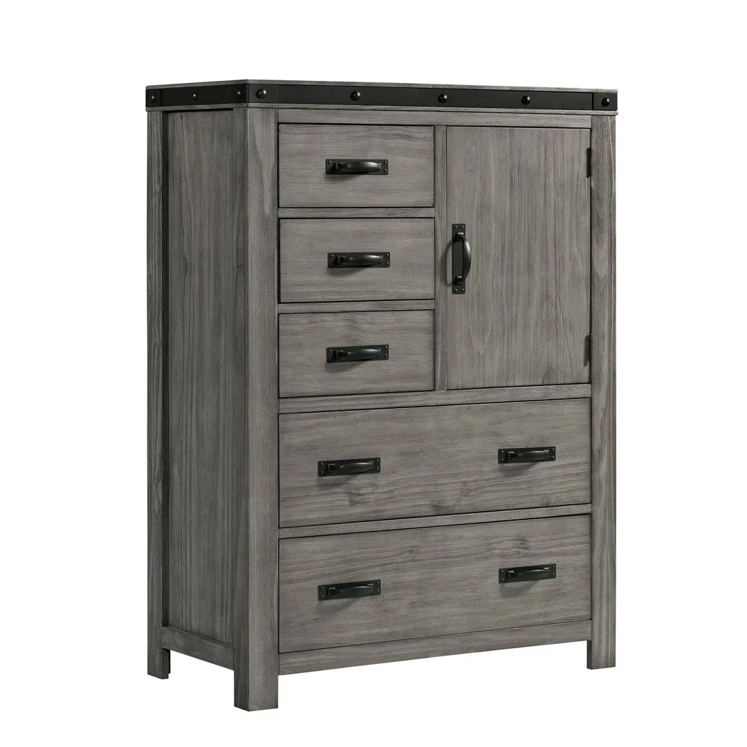 Serena 5 Drawer 38'' W Gentleman's Chest Sand & Stable™