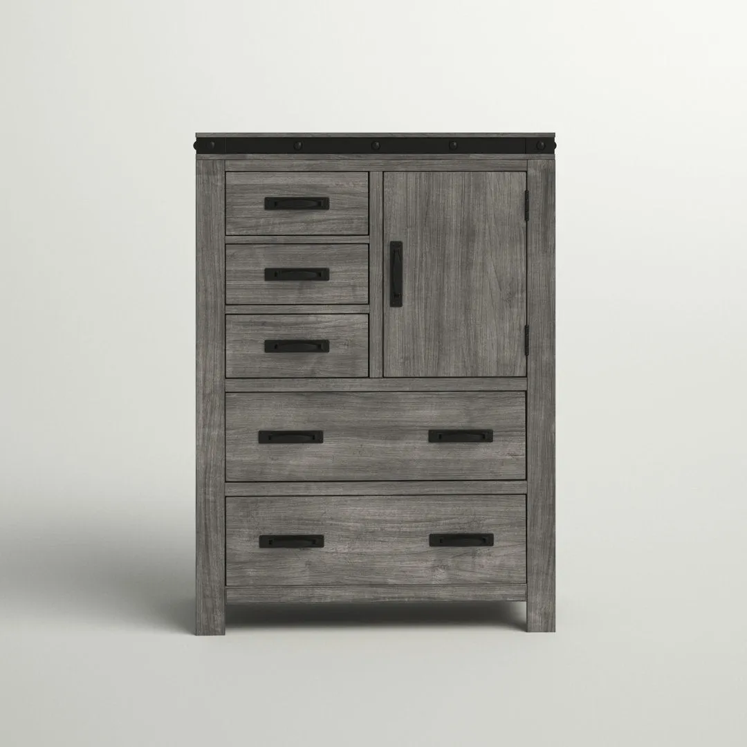 Serena 5 Drawer 38'' W Gentleman's Chest Sand & Stable™